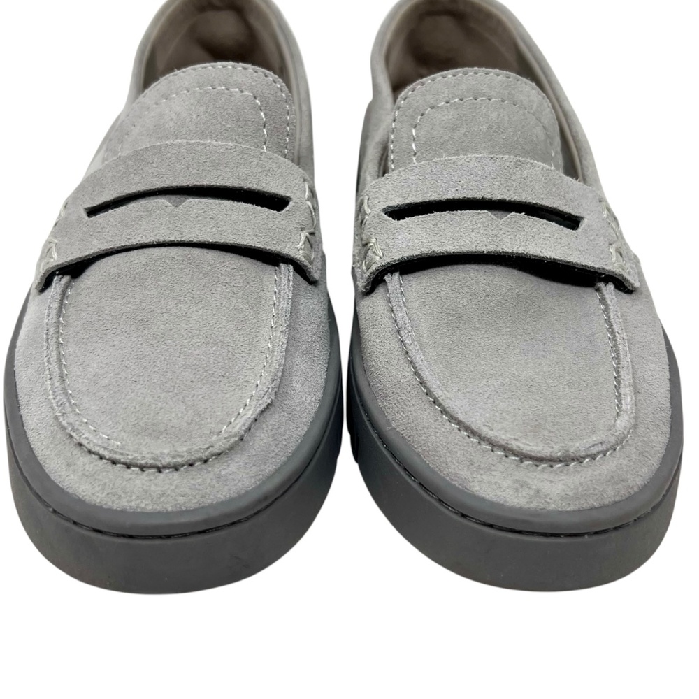 Vionic Women's Uptown Light Grey Suede Leather Slip On Loafers size 5 - Picture 3 of 16
